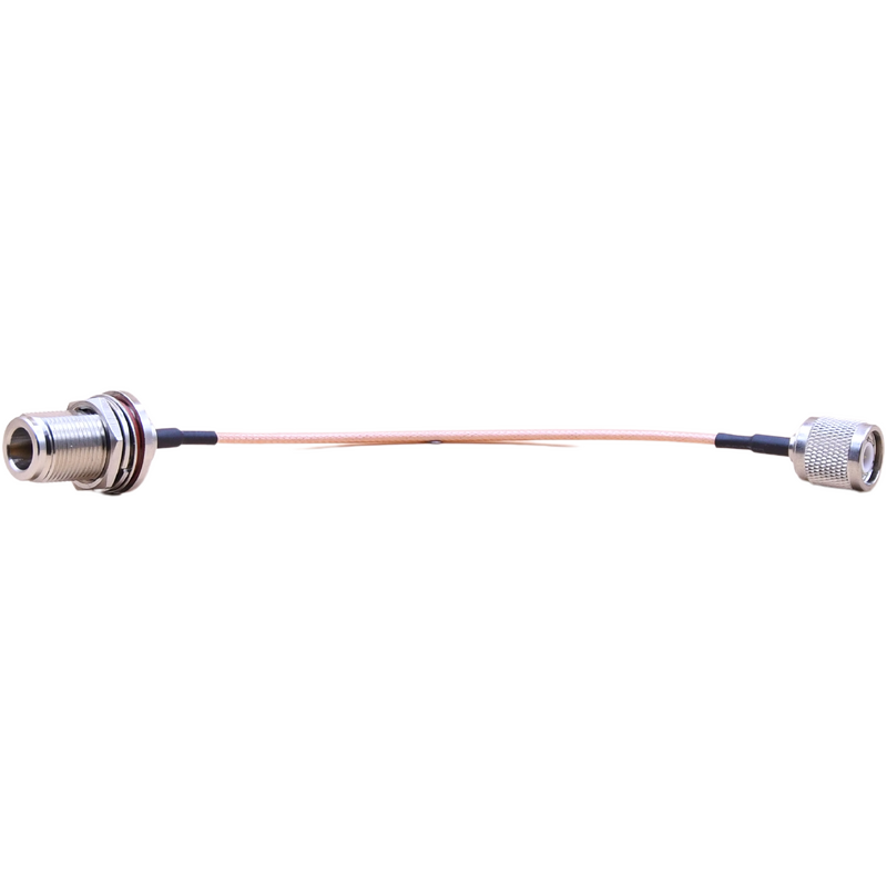 TNC Male to N Female Bulkhead Patch Lead - 15cm Cable