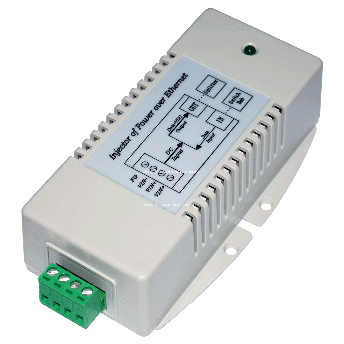 12vdc To 56vdc Poe Power Over Ethernet Injector