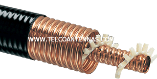 helical spiral air gap dielectric coaxial cable