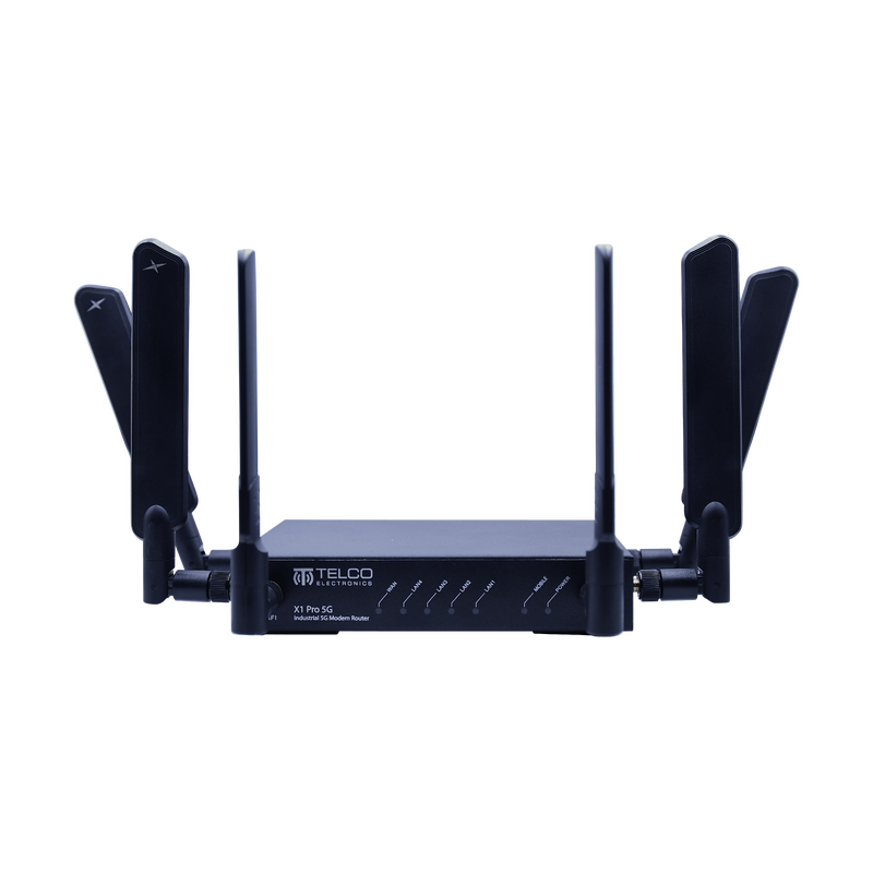 Telco X1 Pro 5G: Industrial Strength 5G Modem | Featuring 3G/4G/4GX/5G Support, Bridge Mode, Band Locking, VPN Capability, and 4G Fallback Function