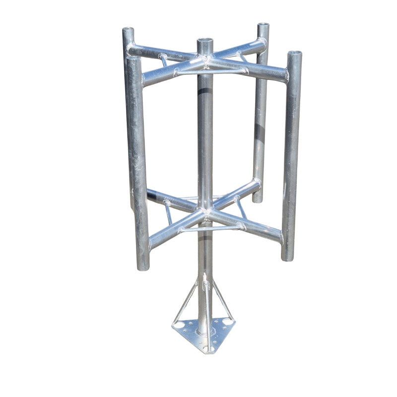 Aluminium Mast Head - 4 Sector Cluster Mount