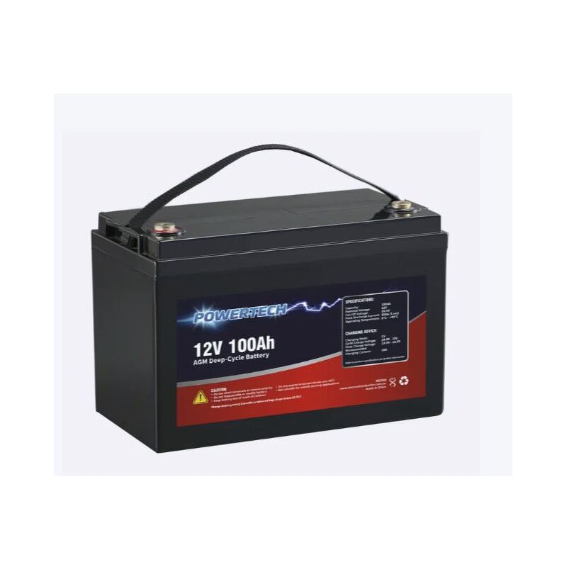 Powertech 12V 100Ah AGM Deep Cycle Battery