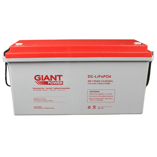 Giant 170aH 12V Lithium LifePO4 Deep Cycle Battery