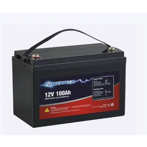 Powertech 12V 100Ah AGM Deep Cycle Battery